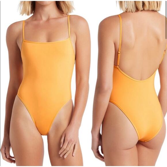 Bond-Eye Australia Womens‎ Daytona Cheeky One Piece Swimsuit Size S Yellow - Picture 1 of 8